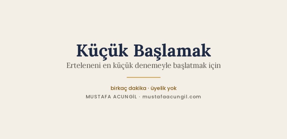og arac kucuk baslamak